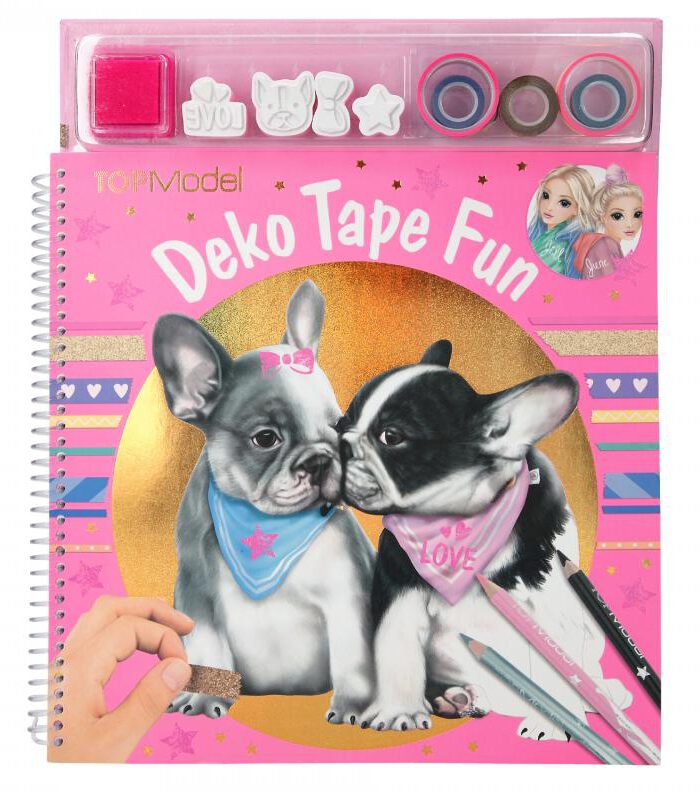 TOPModel Malbuch mit Masking Tapes DOG