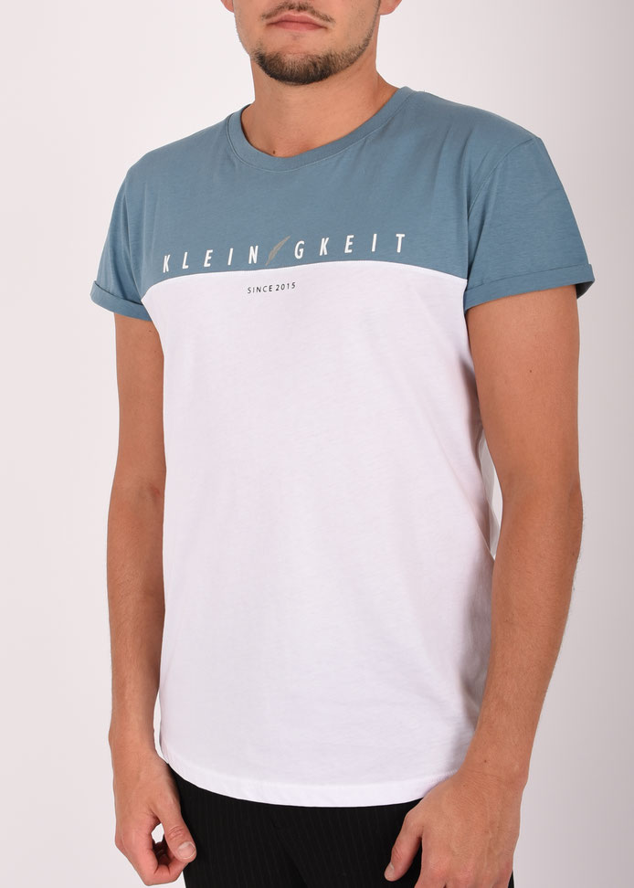 Kleinigkeit Men T-Shirt BLOCKER blue stone-white