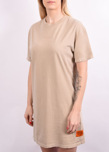 Kleinigkeit T-Shirt-Kleid MILEY DYERUS beige dyed