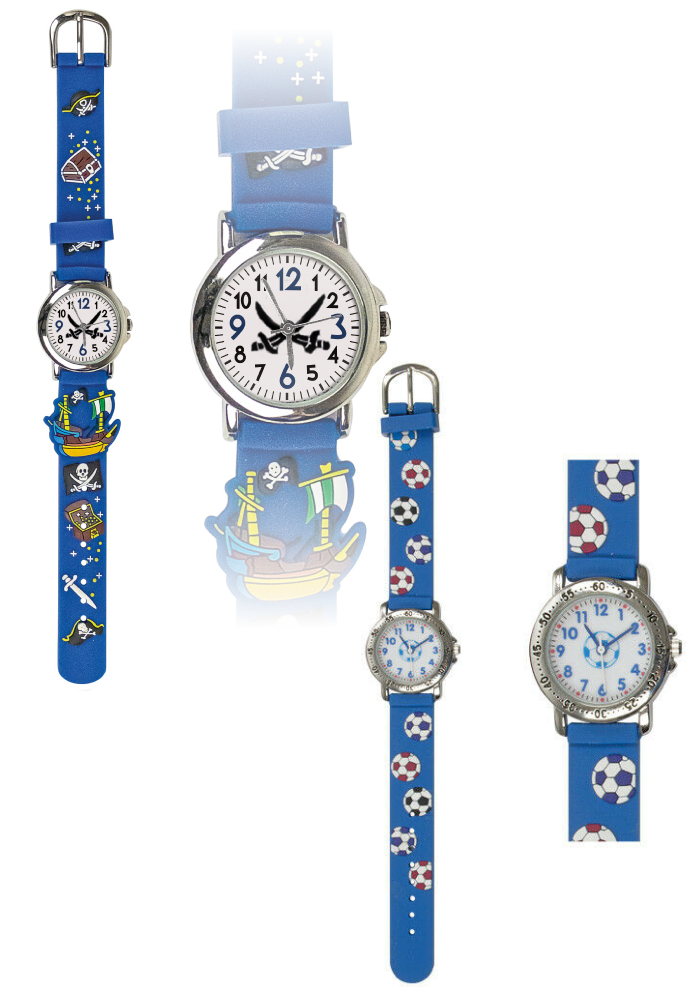 Armbanduhr 3D blau