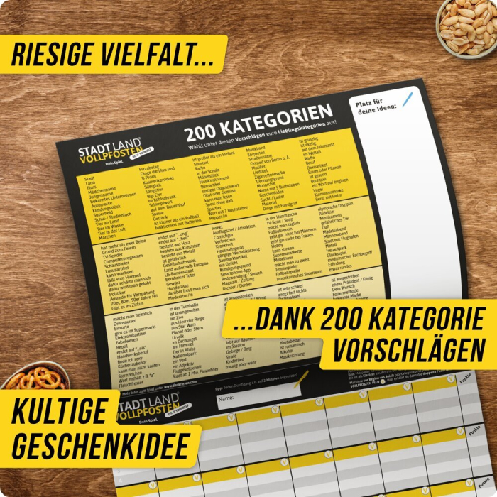 Stadt Land Vollpfosten DO IT YOURSELF EDITION