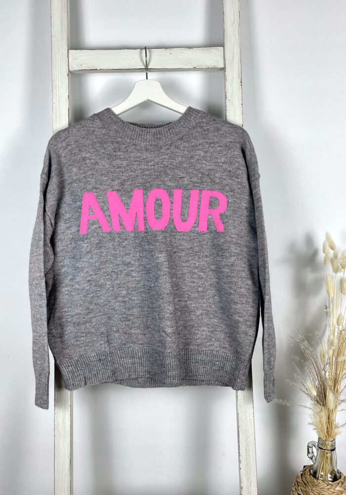 Feinstrick-Pullover AMOUR UNI