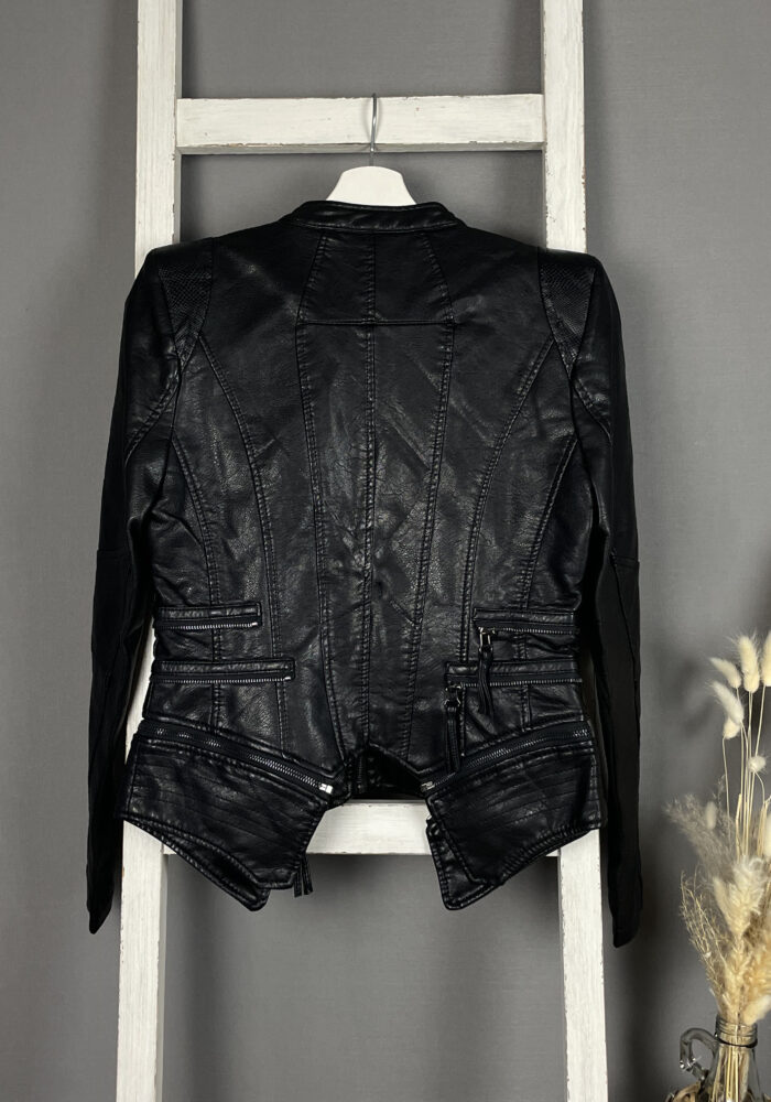 Lederimitat-Bikerjacke ZIP ONE
