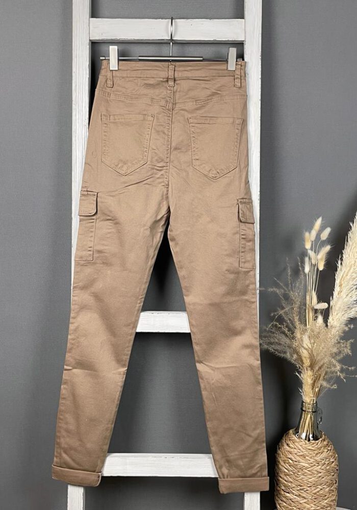 Cargo Skinny Jeans mit Stoffdetail