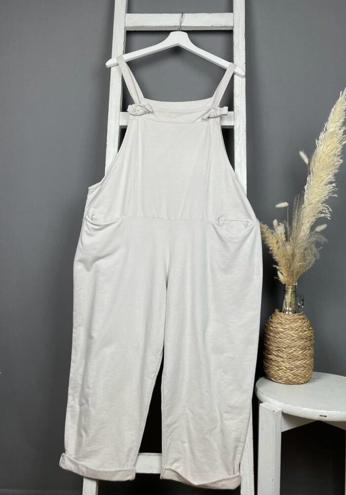 Baumwolle-Mix Jumpsuit zum knoten