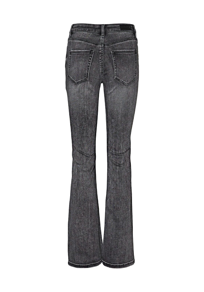 Flared Jeans in grey denim