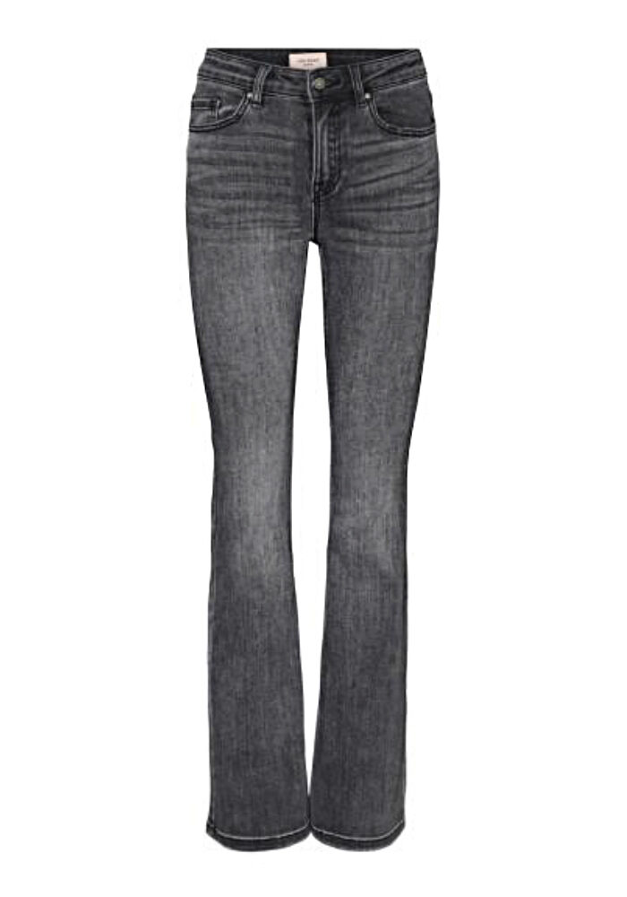 Flared Jeans in grey denim