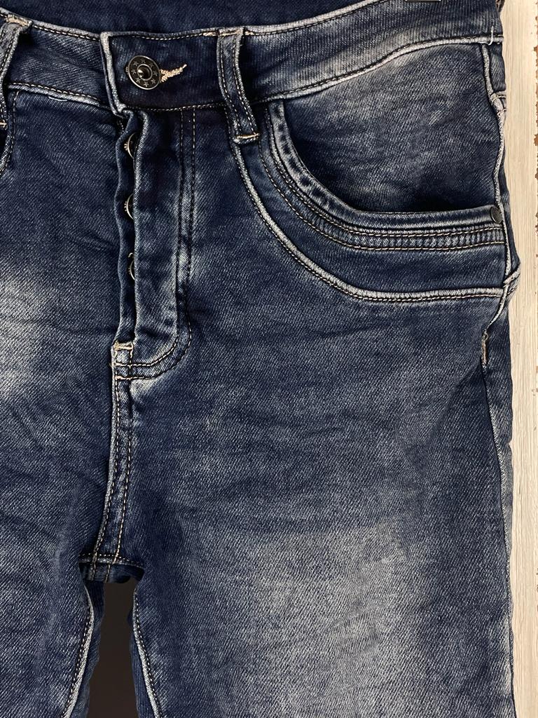 Skinny Jeans mit verdeckter Knopfleiste