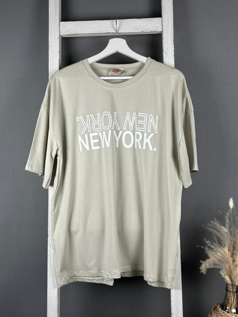 T-Shirt mit “NEW YORK” Schriftzug
