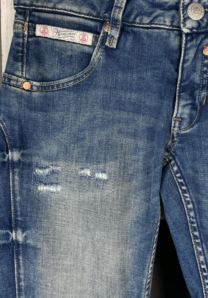 Herrlicher 3/4 Jeans mit ausgefransten Saum
