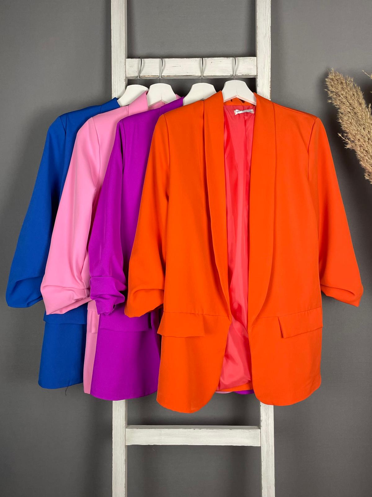 Blazer mit gerafften Ärmeln