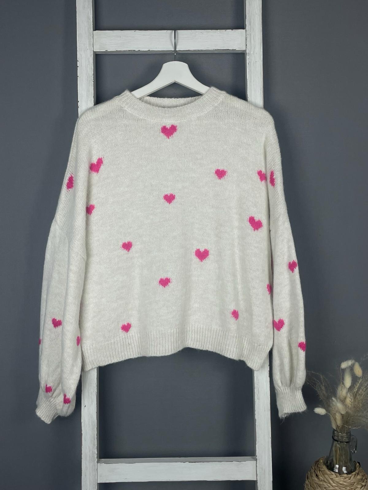 Pullover mit Mini-Herzen