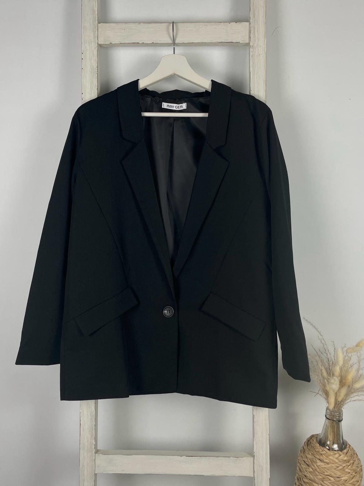 Blazer mit Knopf und Ziertaschen