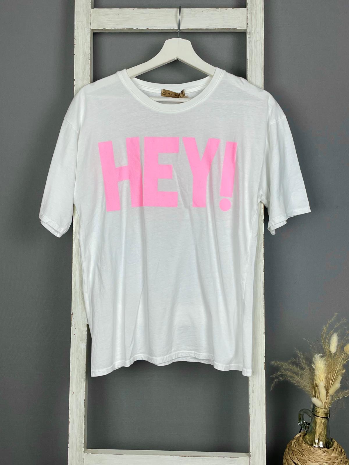 T-Shirt mit HEY Aufdruck