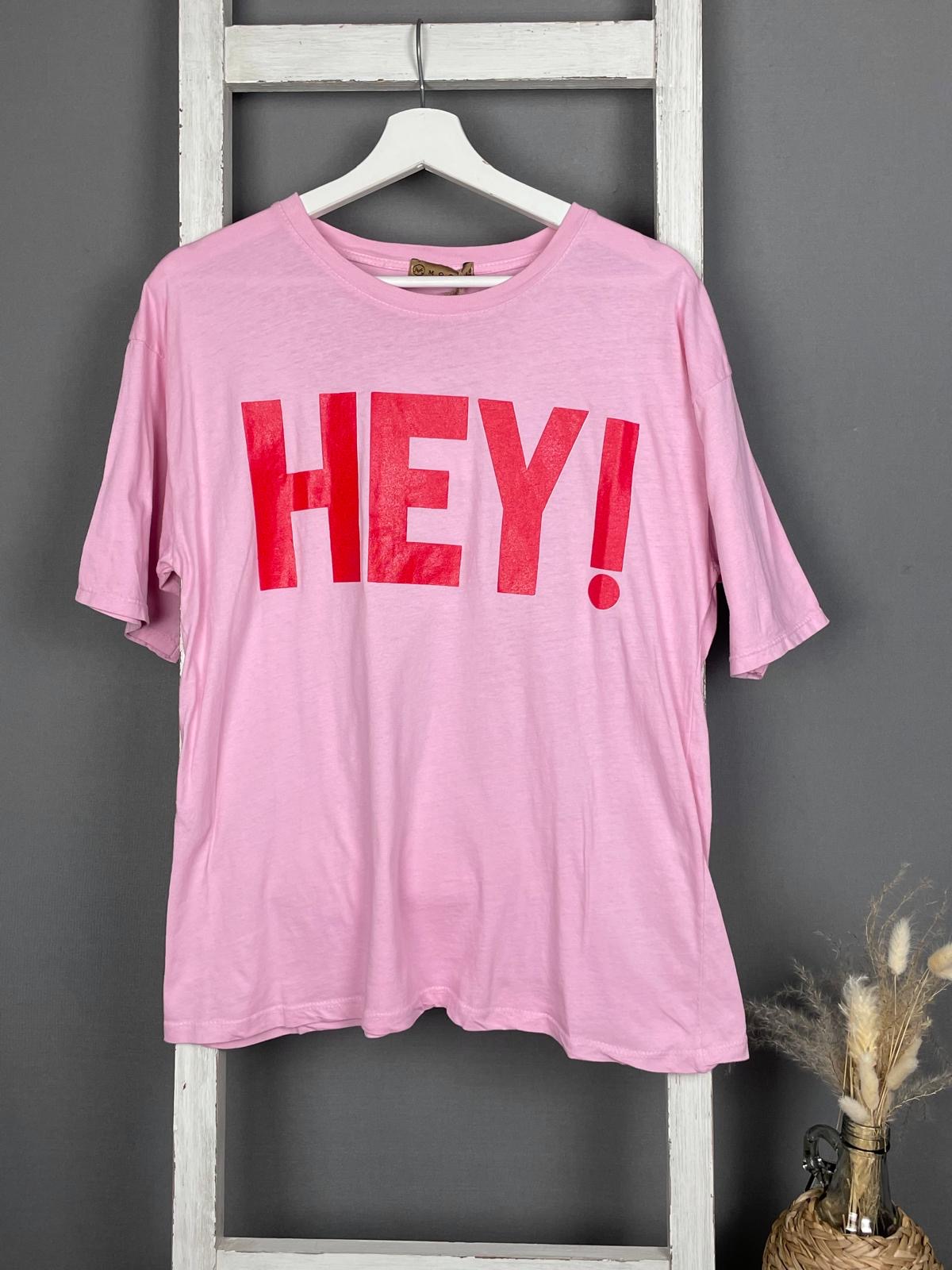 T-Shirt mit HEY Aufdruck