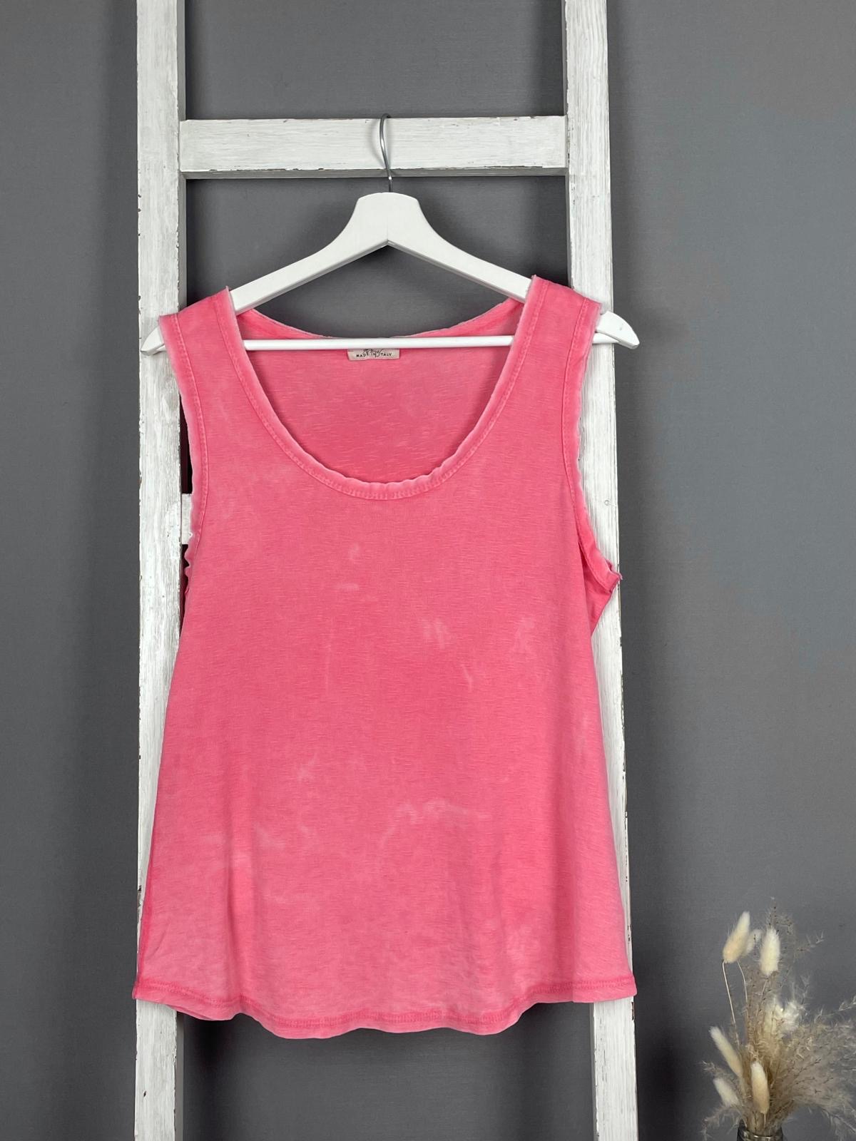Washed Round Neck Top