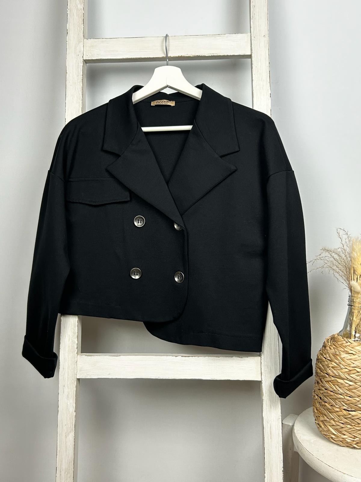 Cropped-Doppelreiher Blazer