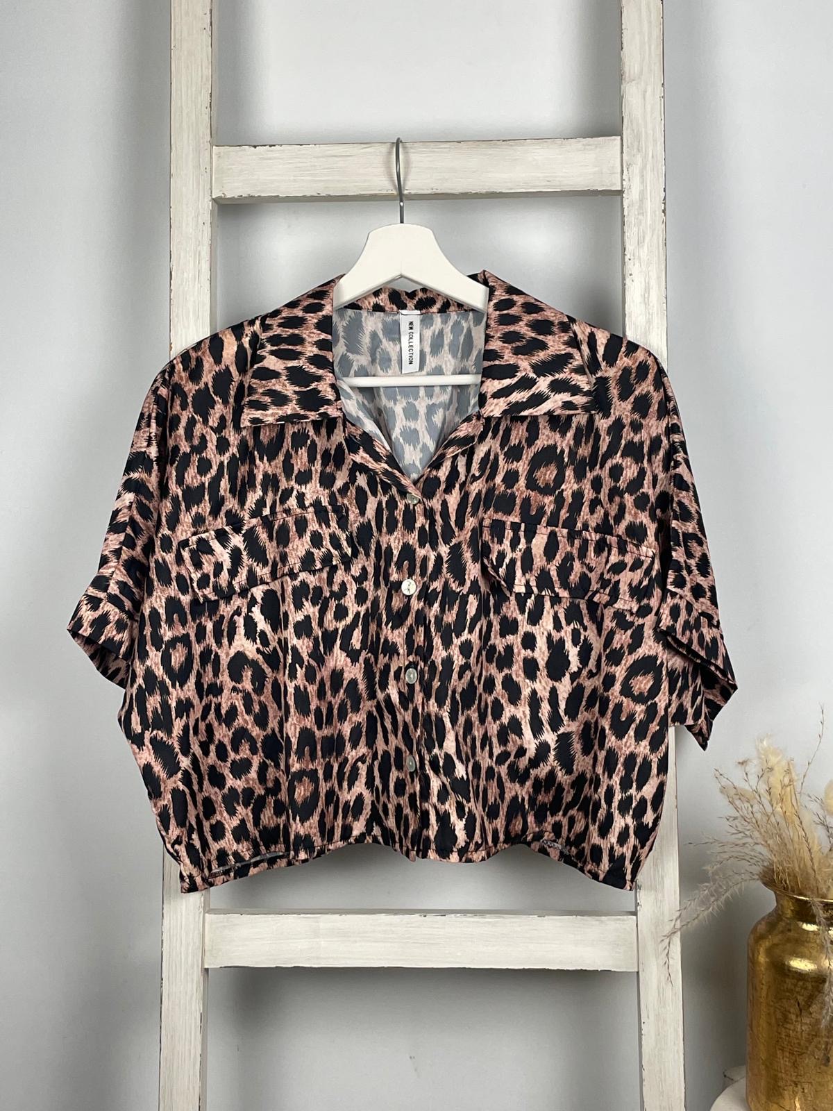 Leo Zweiteiler mit Crop-Bluse