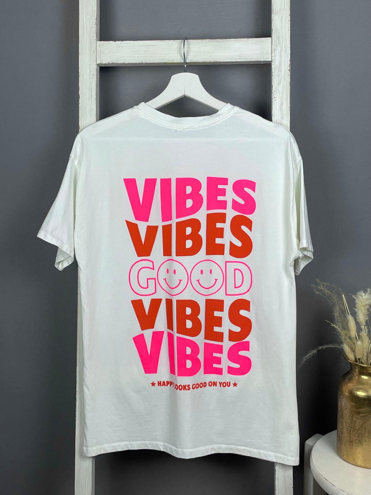 T-Shirt Good Vibes & Backprint