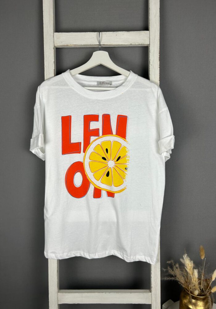 T-Shirt mit LEMON Print