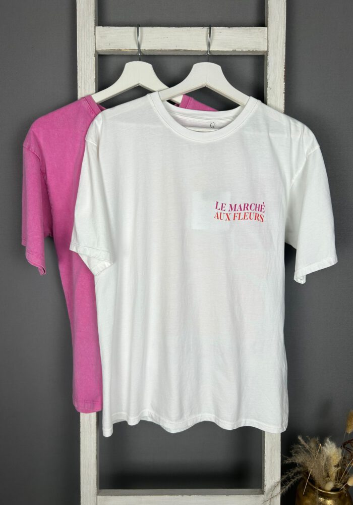 Backprint T-Shirt LES MARCHÉ AUX FLEURS