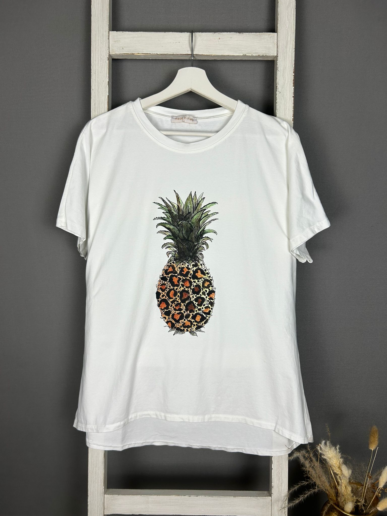 T-Shirt mit Leo-Ananas-Druck