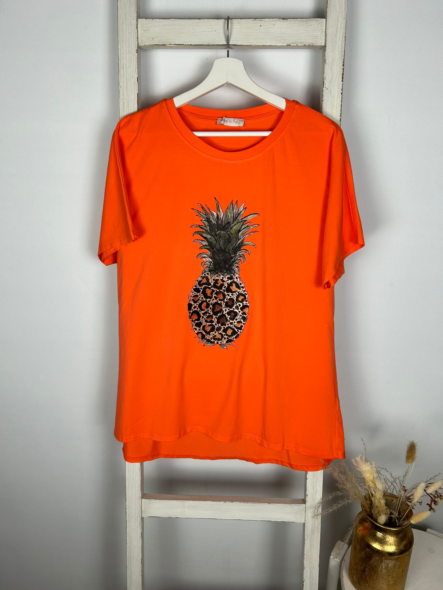 T-Shirt mit Leo-Ananas-Druck