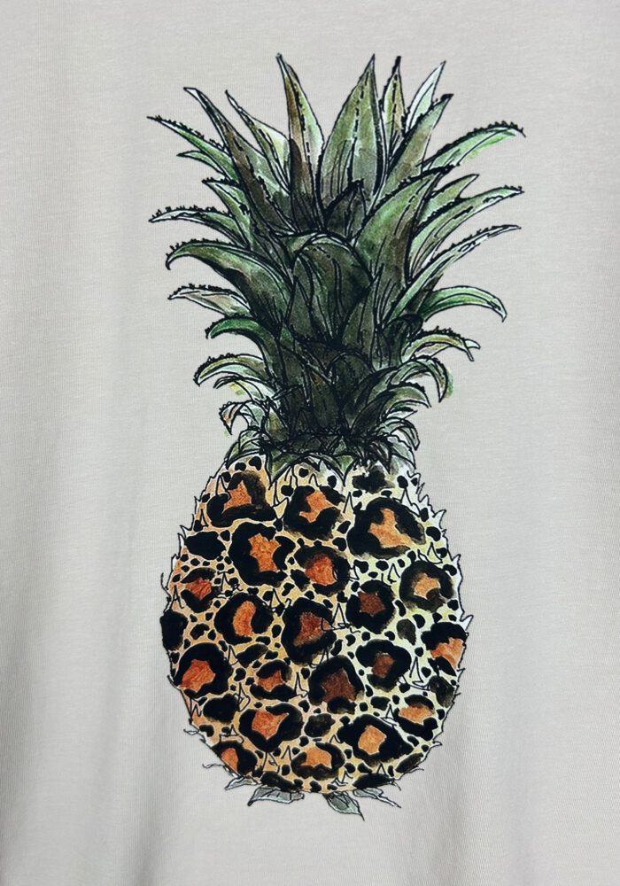 T-Shirt mit Leo-Ananas-Druck