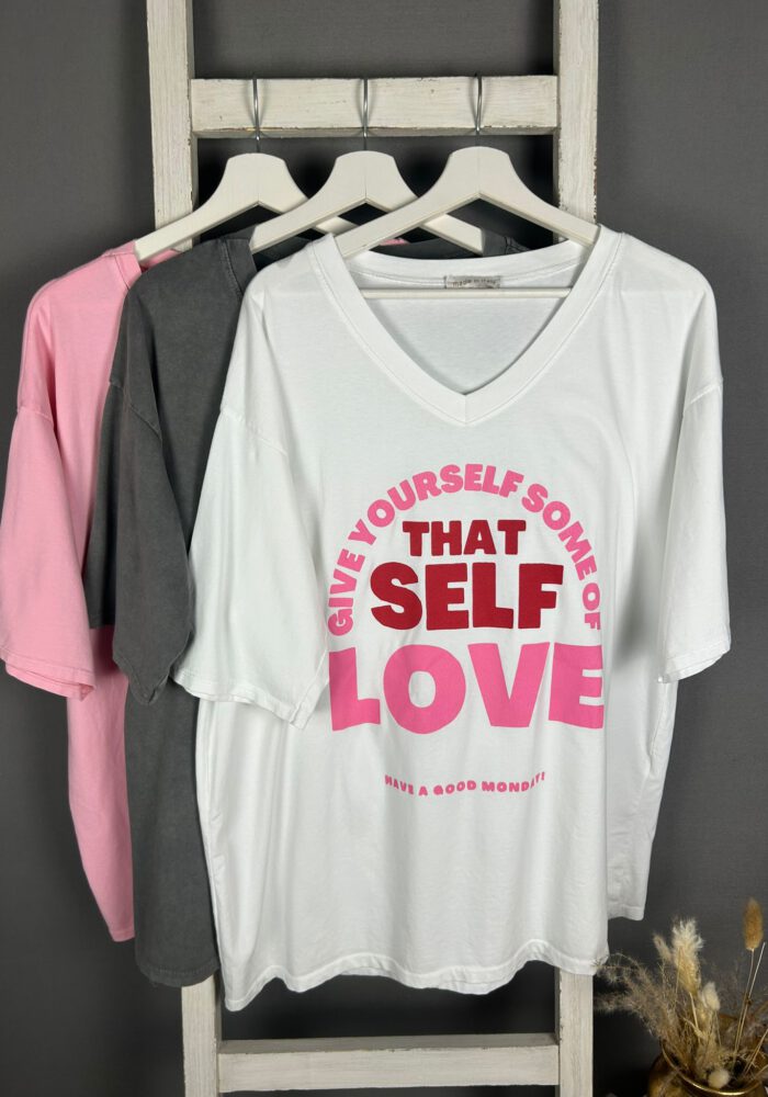 T-Shirt mit THAT SELF LOVE Druck