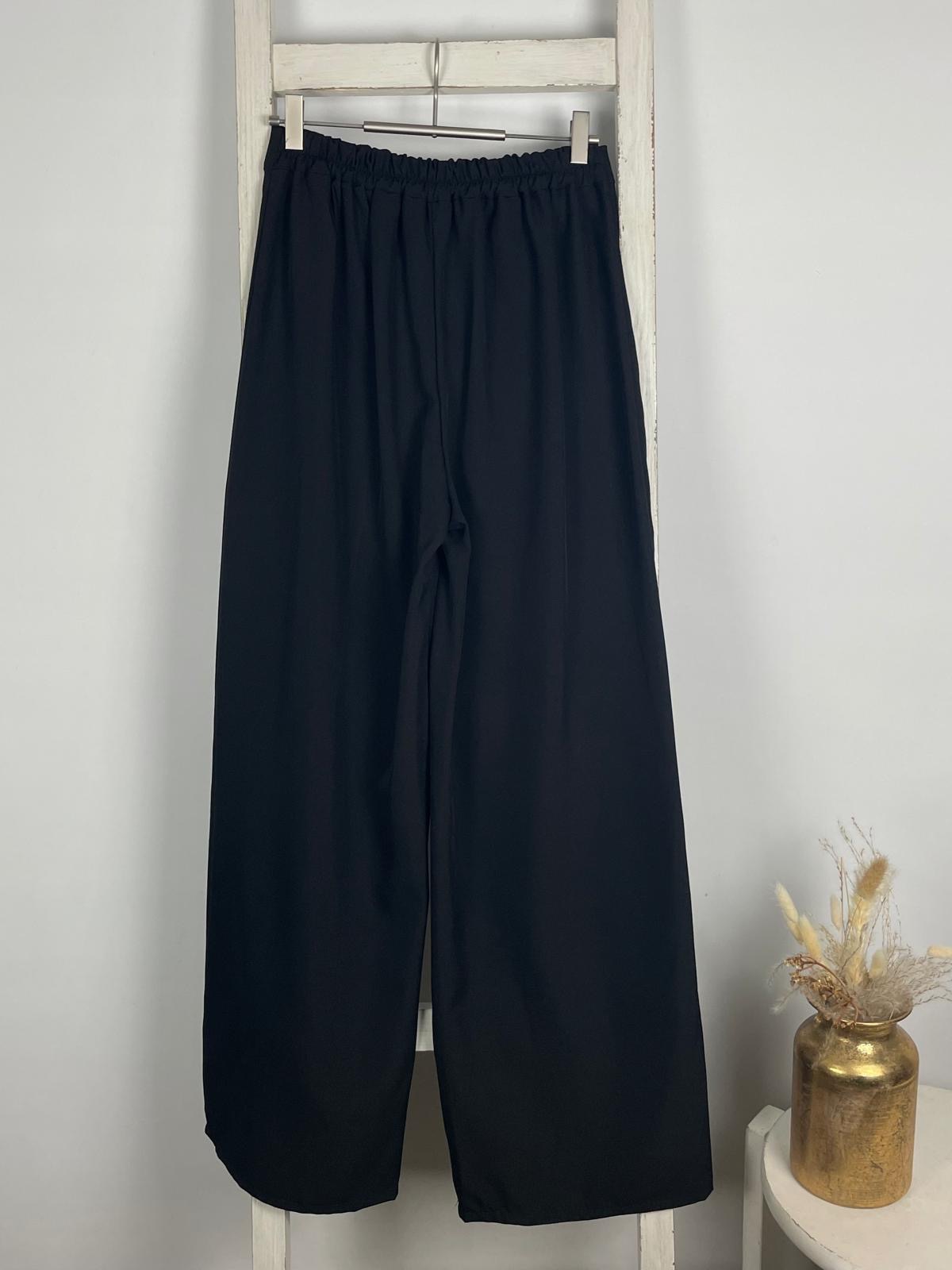 Wide Leg Hose mit Wrap Detail