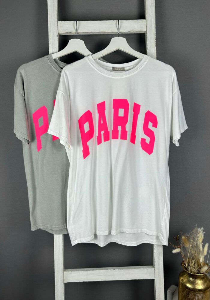 T-Shirt mit 'PARIS' Print