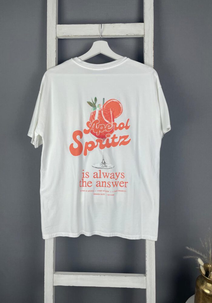 Backprint T-Shirt Aperol Spritz is the answer