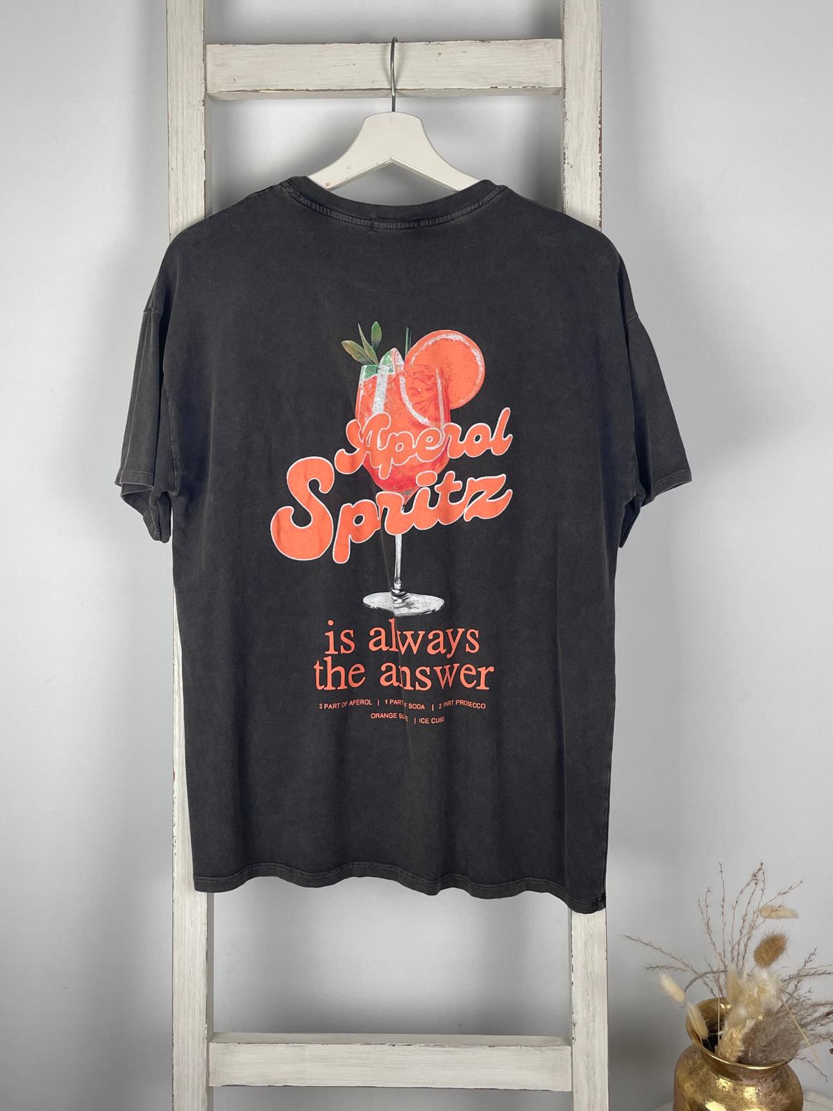 Backprint T-Shirt Aperol Spritz is the answer