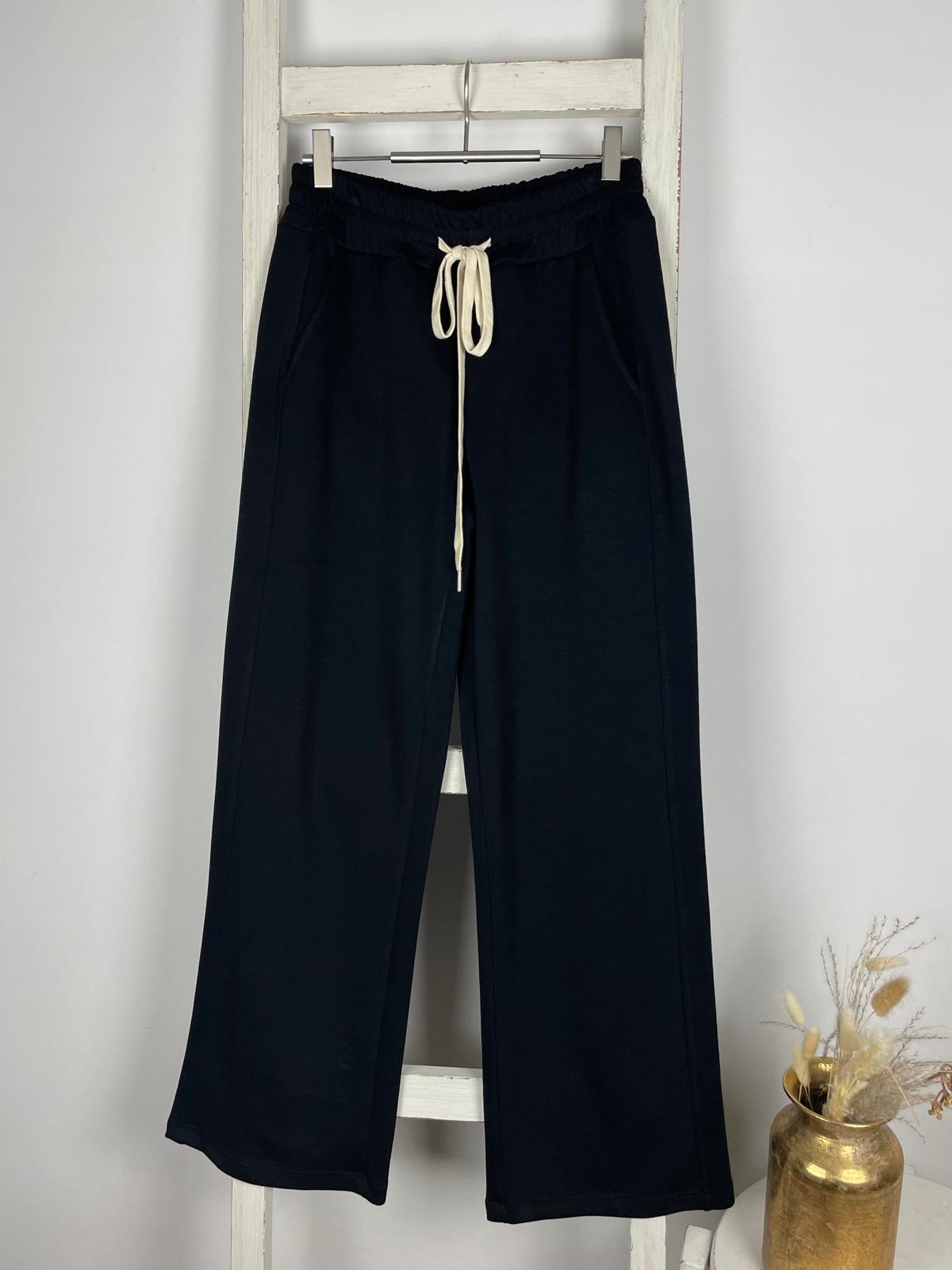 Scuba Wide Leg Hose mit Kordelband