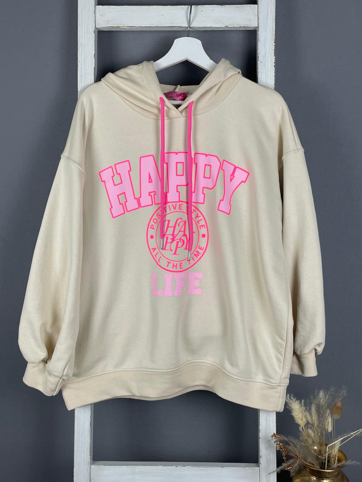 Hoodie HAPPY LIFE