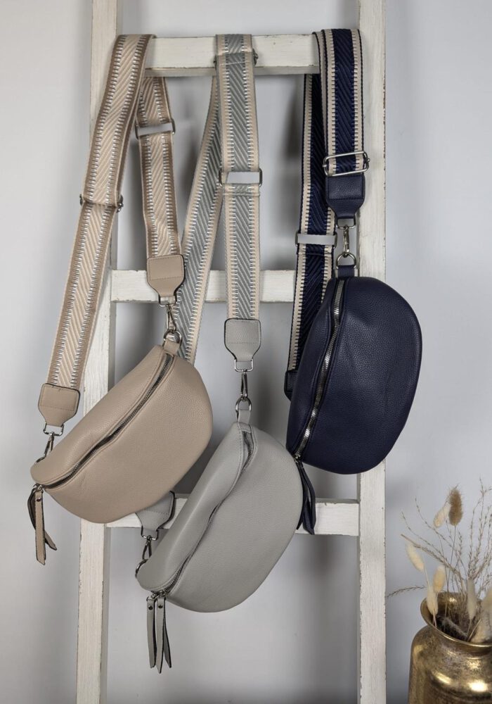 Cross-Body Tasche mit gleichfarbigen/gemusterten Taschengurt