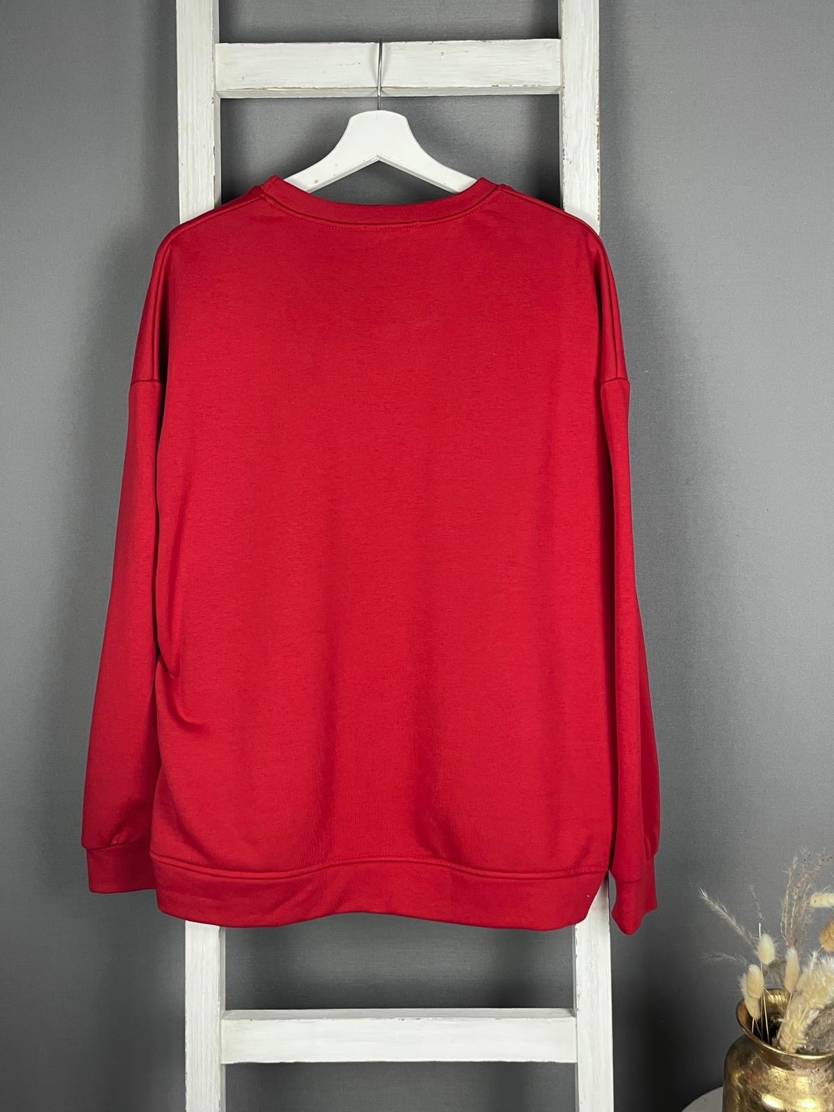 Sweater mit Flokati “SAINT” Druck