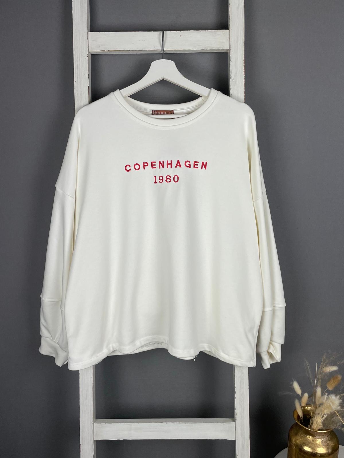 Sweater mit Copenhagen Stick Druck 1980