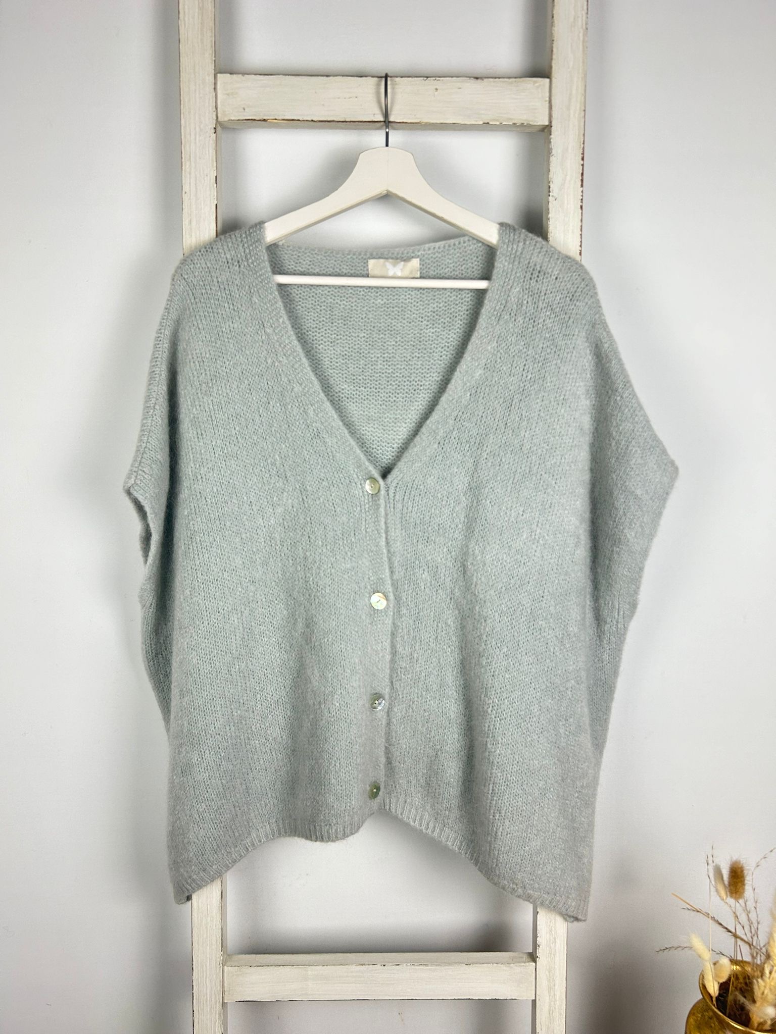 Pullunder Cardigan mit Knopfleiste