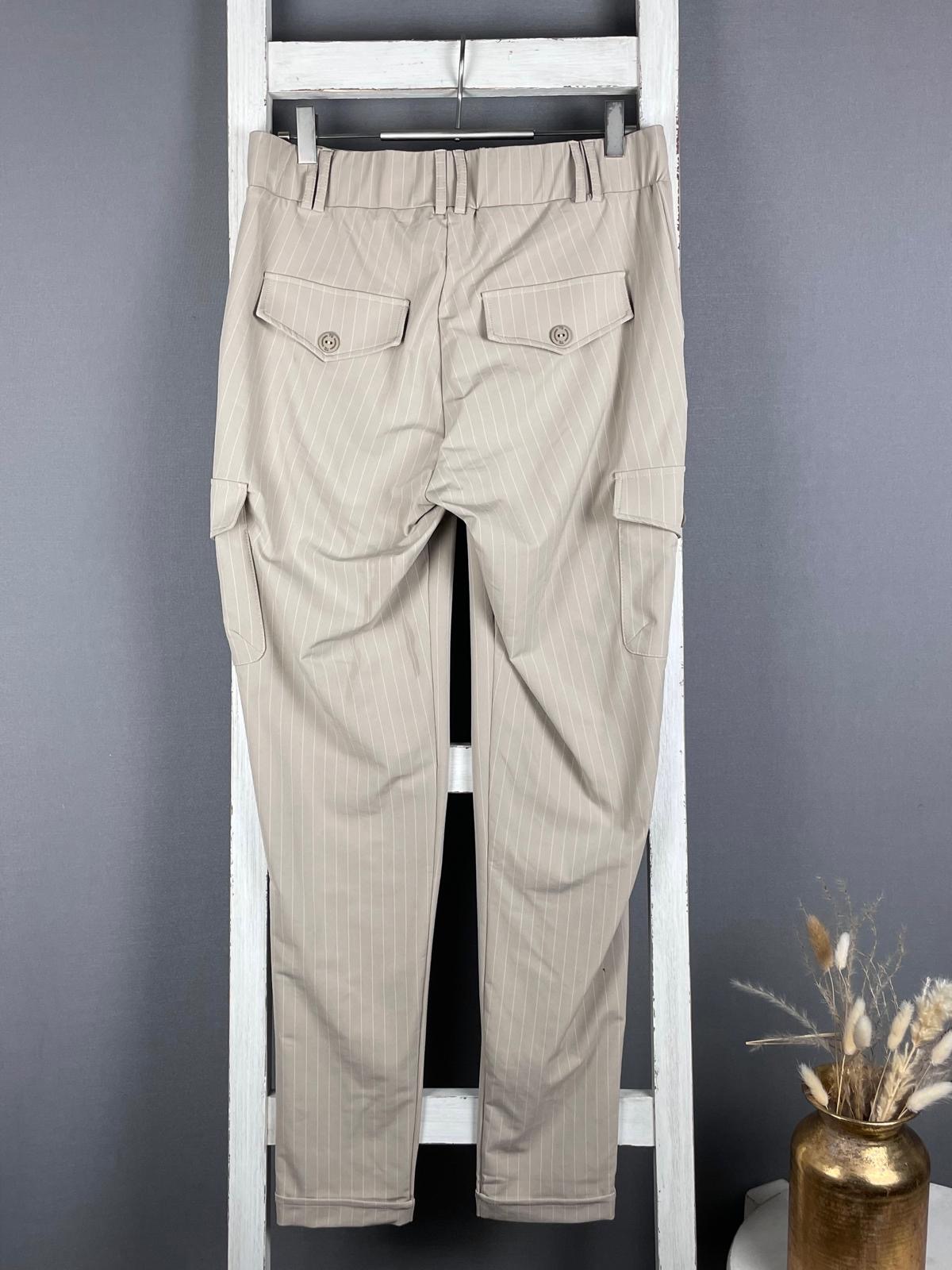 TQ AMSTERDAM Cargo-Pants mit Nadelstreifen “Karin”