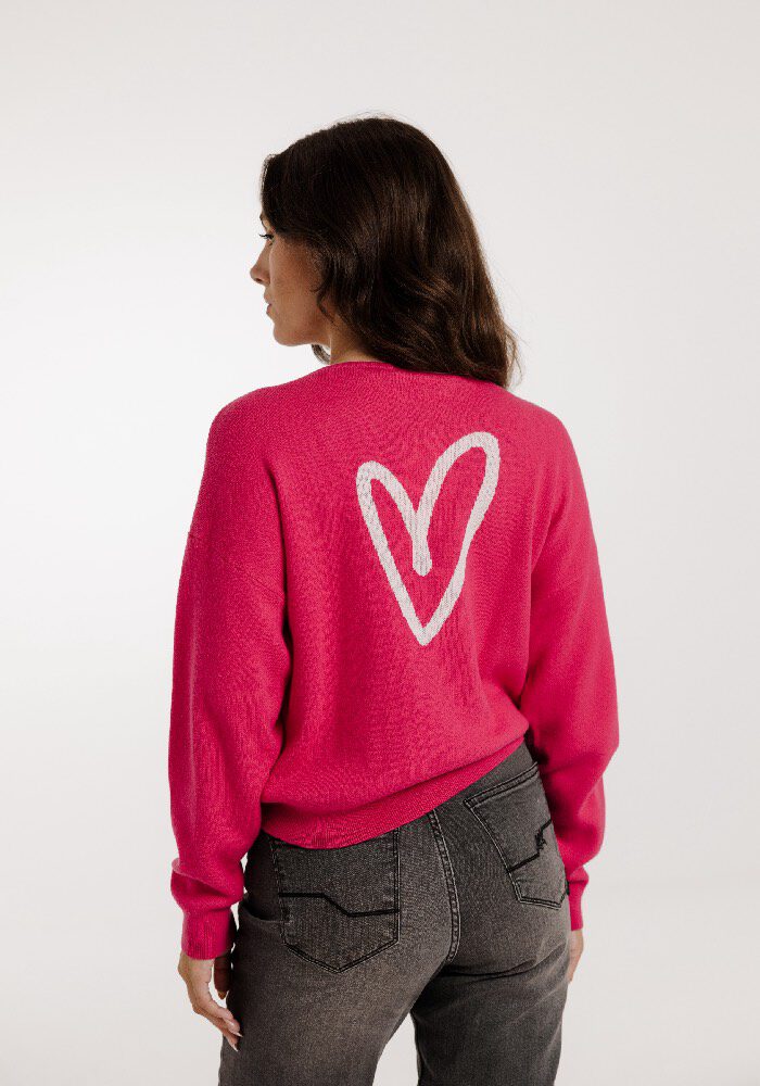 Kleinigkeit WOLLMA HEARTECK Backprint Pullover