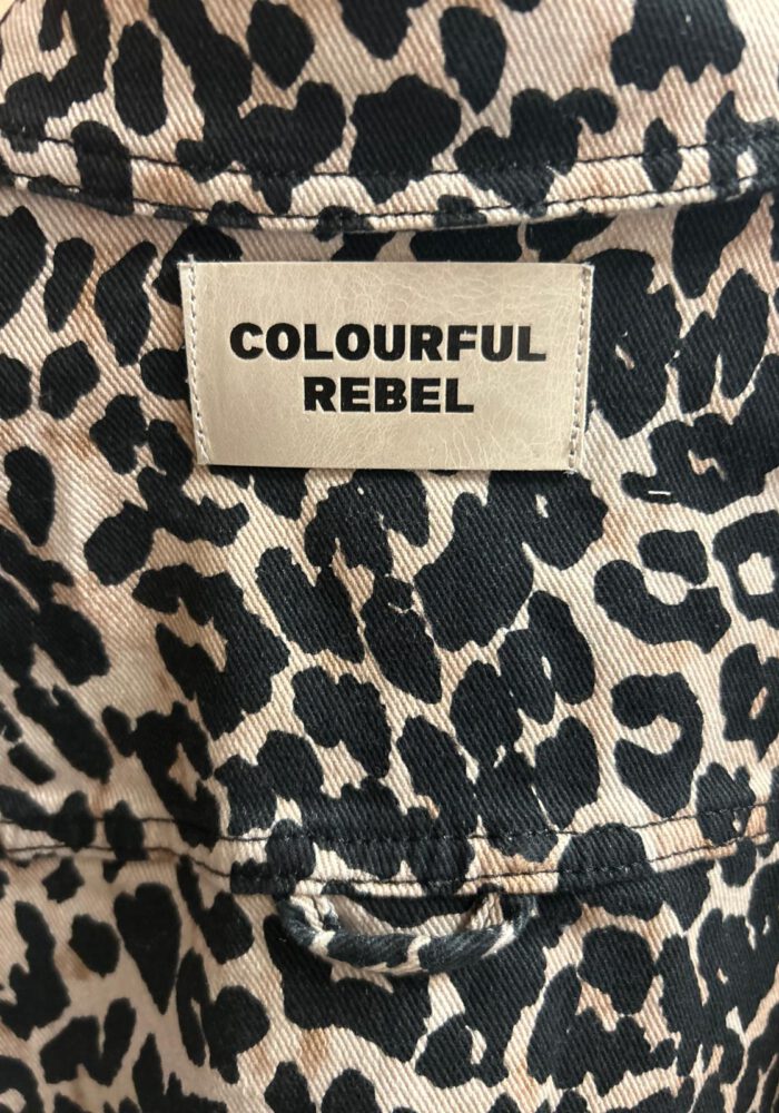 COLOURFUL REBEL Crop Leo Jeansjacke