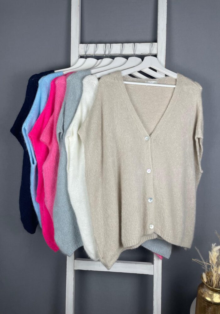 Pullunder Cardigan mit Knopfleiste