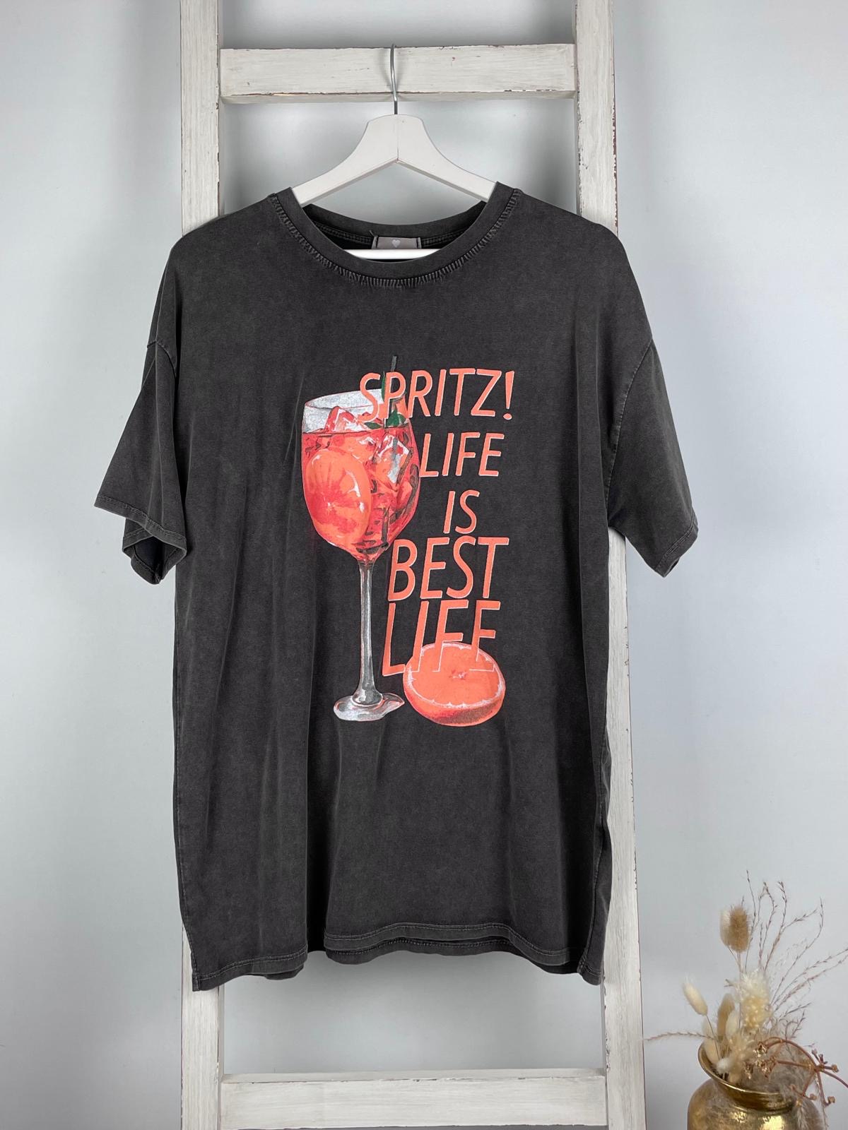 T-Shirt mit ‘Spritz Life’ Print