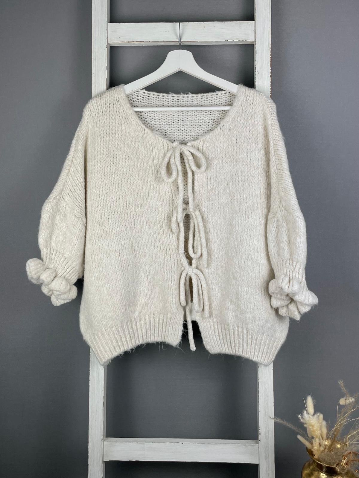 Cardigan mit Schleifen