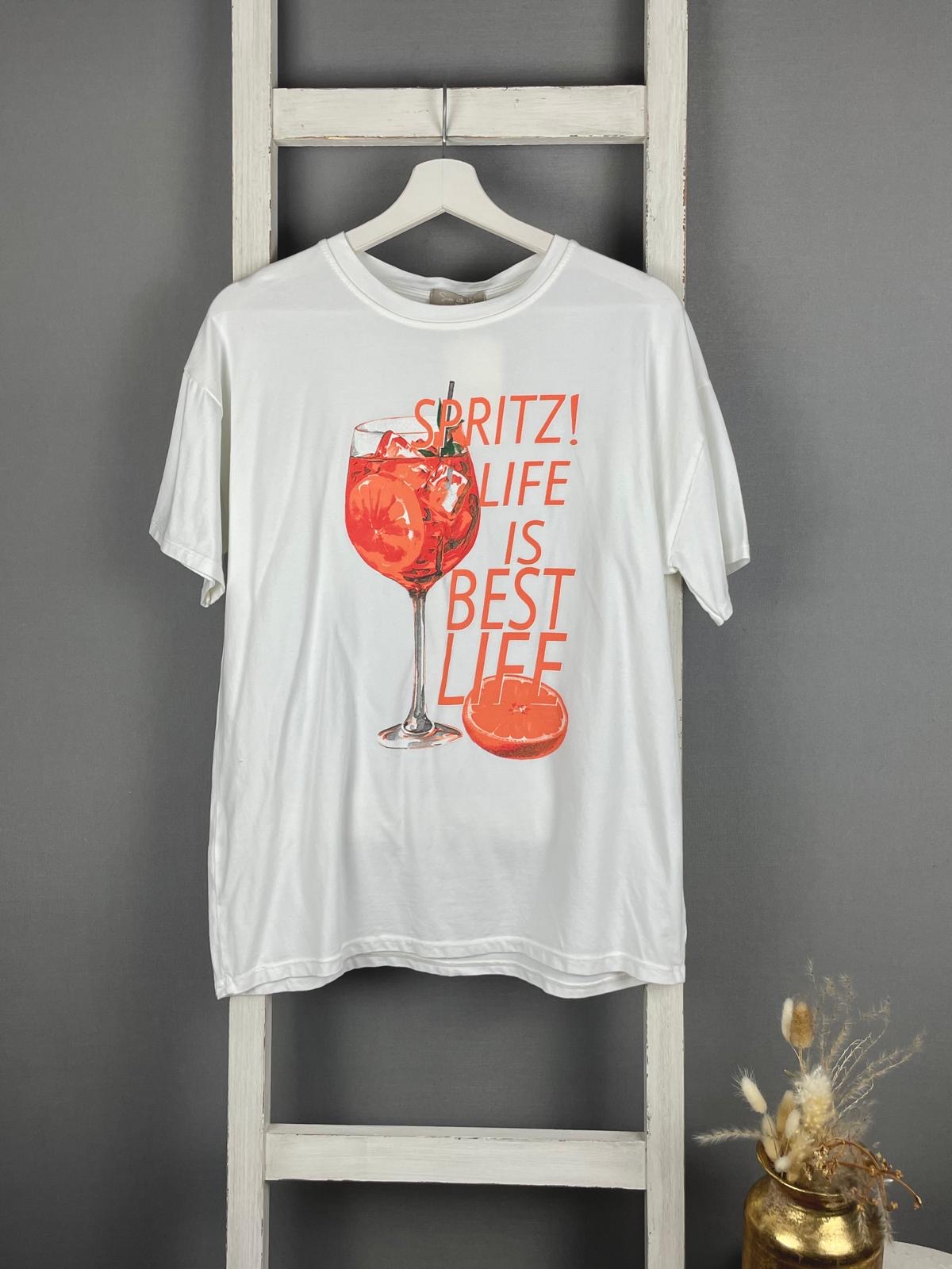 T-Shirt mit ‘Spritz Life’ Print