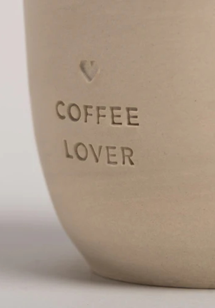 EULENSCHNITT Marmor Becher COFFEE LOVER