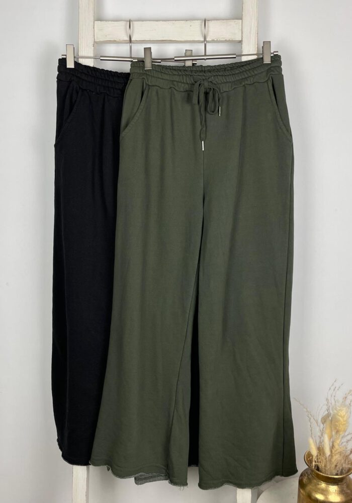 Wide Leg Sweathose mit Kordelband