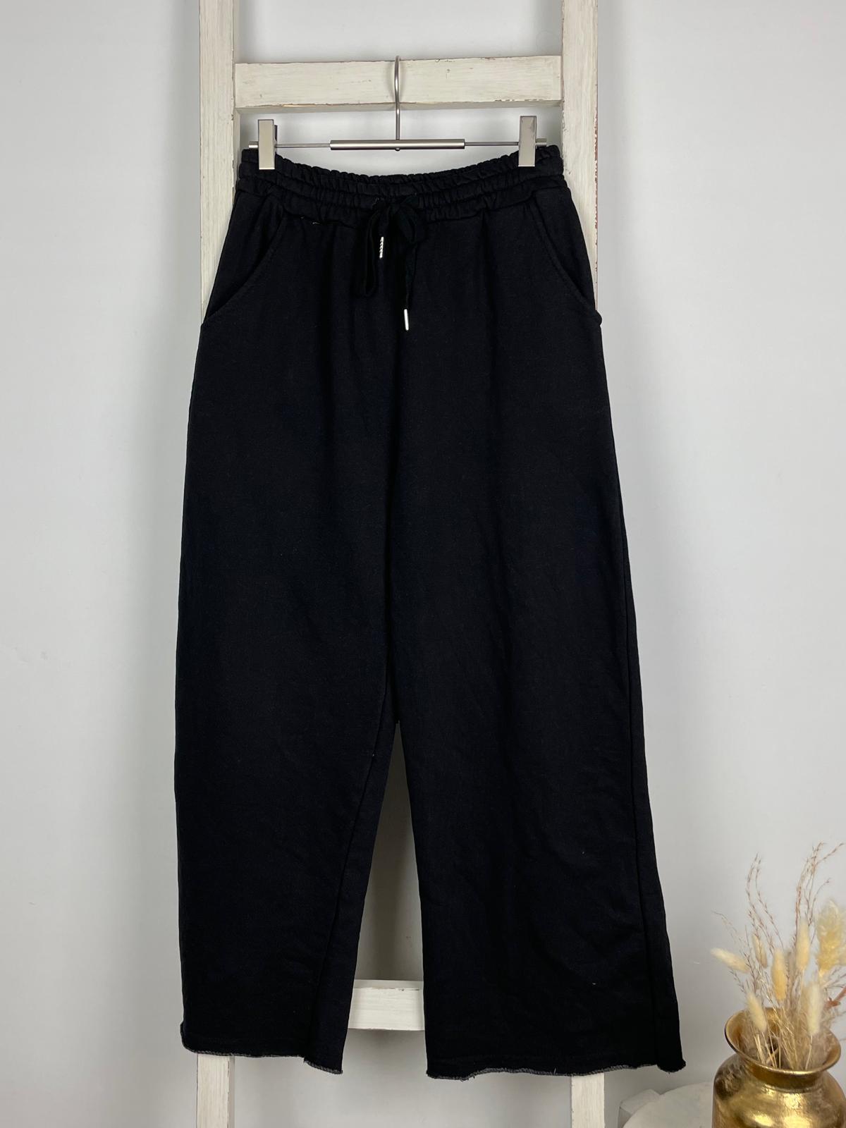 Wide Leg Sweathose mit Kordelband