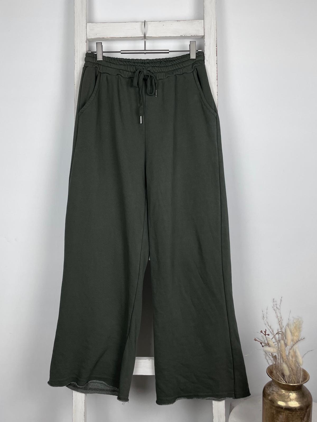 Wide Leg Sweathose mit Kordelband